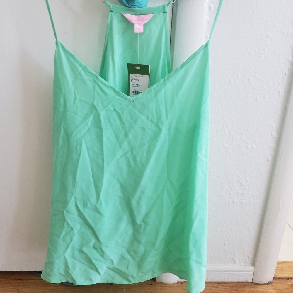 Lilly Pulitizer Green Large Dusk Tank Top